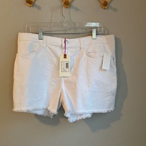 New Hatch X Current Elliott Maternity Jean Shorts